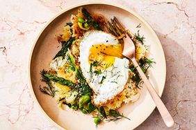 Leek-and-Asparagus Crispy Rice