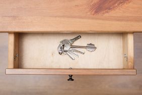 Keys in drawer