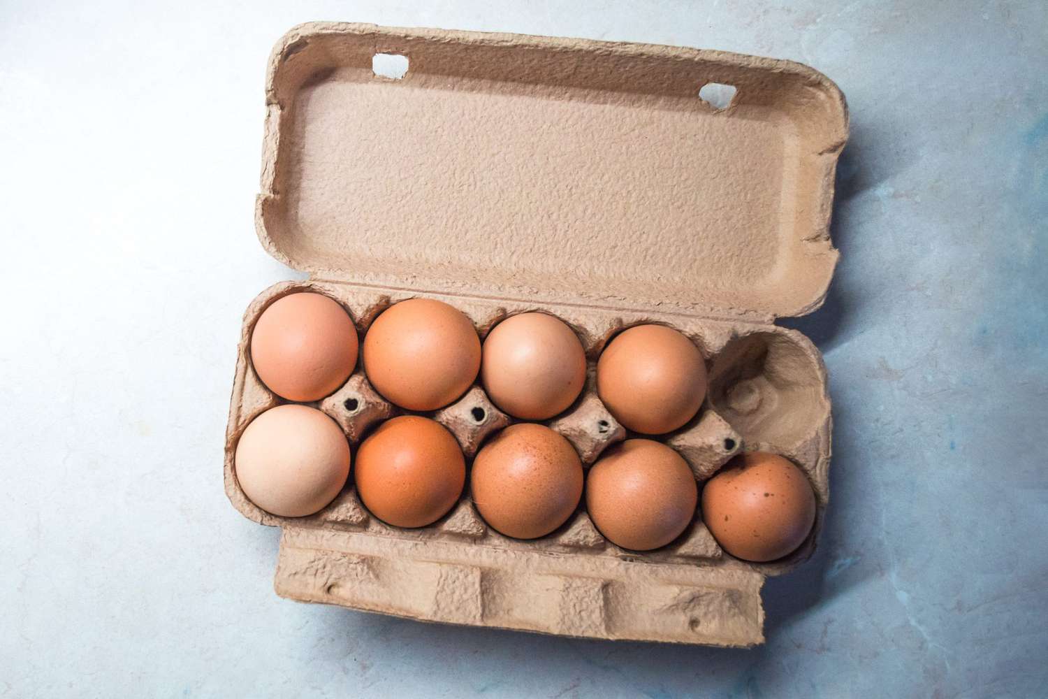 Nine Eggs in an Egg Carton