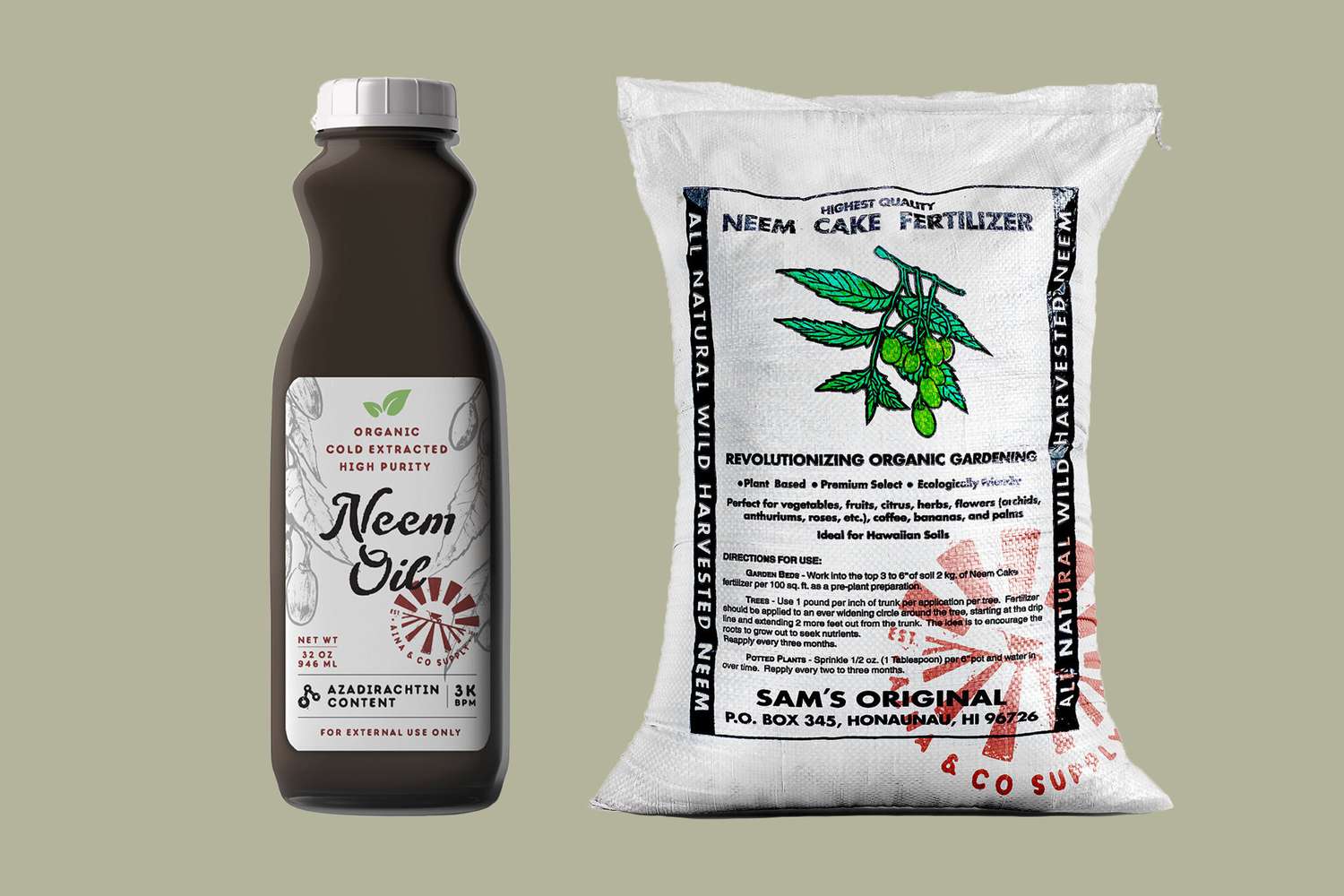 aina & co neem oil and neem cake