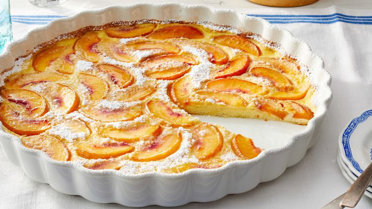 nectarine clafoutis martha bakes