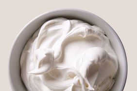 infused whipped cream in a bowl