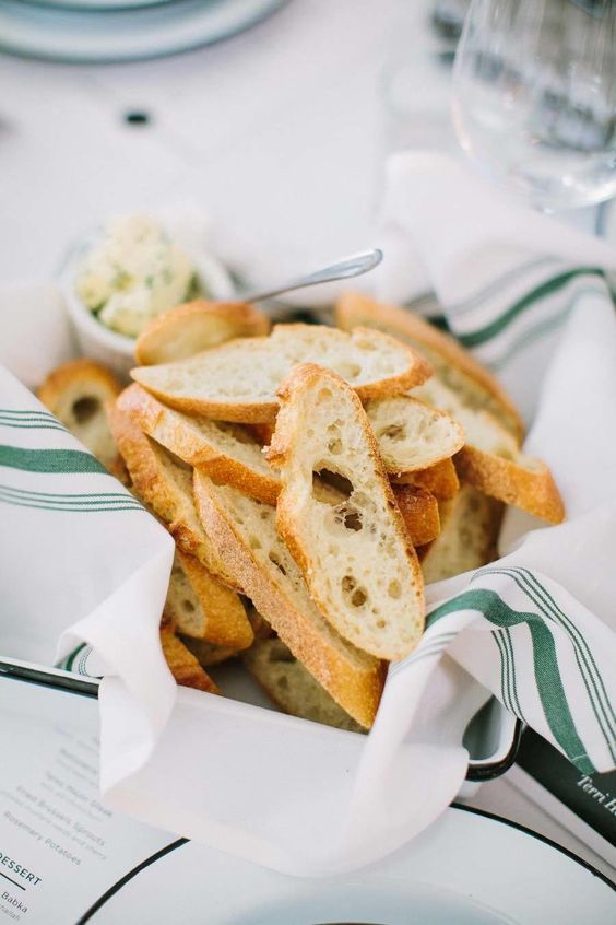 bread basket on table