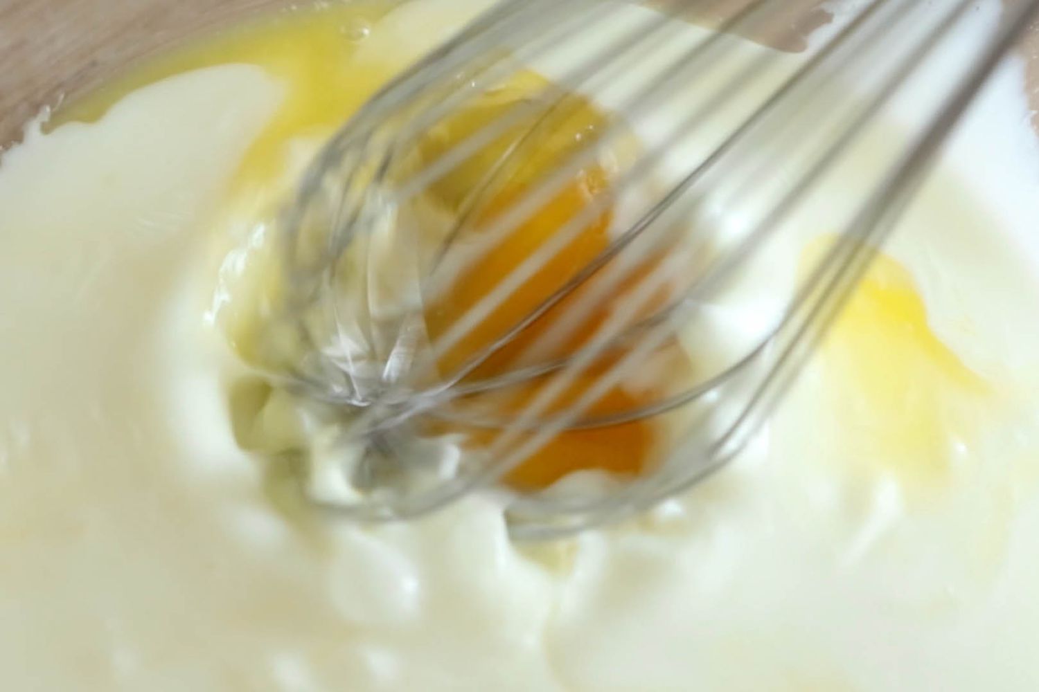 whisking egg and milk