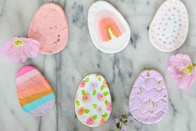 Salt dough easter eggs