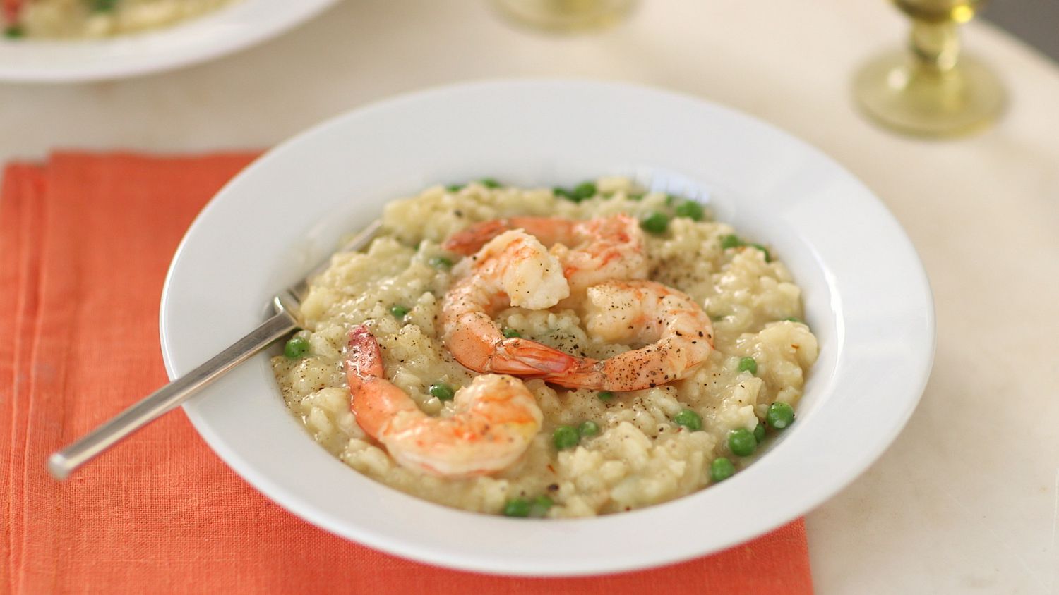 Saffron Risotto with Shrimp and Peas Video EDFSC