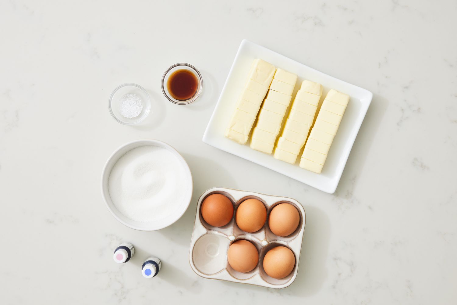 Swiss Meringue Buttercream Ingredients