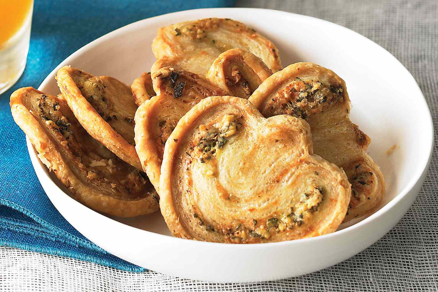 herb cheese palmiers recipe