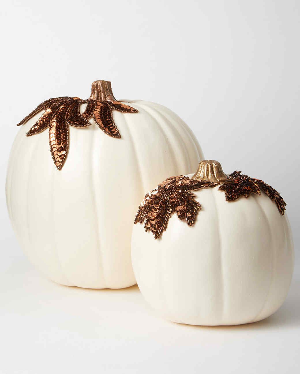 applique pumpkins bronze