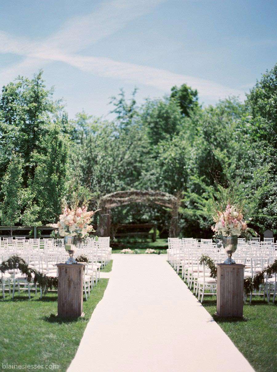 outdoor garden wedding