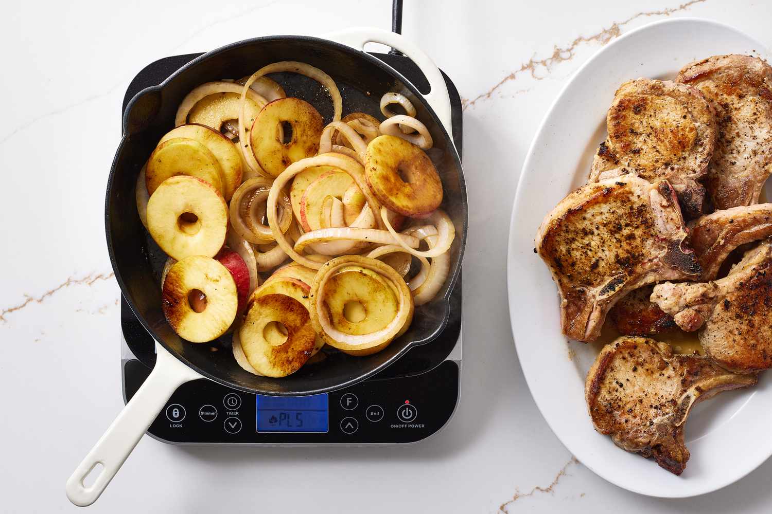 Pork Chops with Apples and Onions