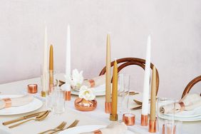 Copper Candle Centerpieces