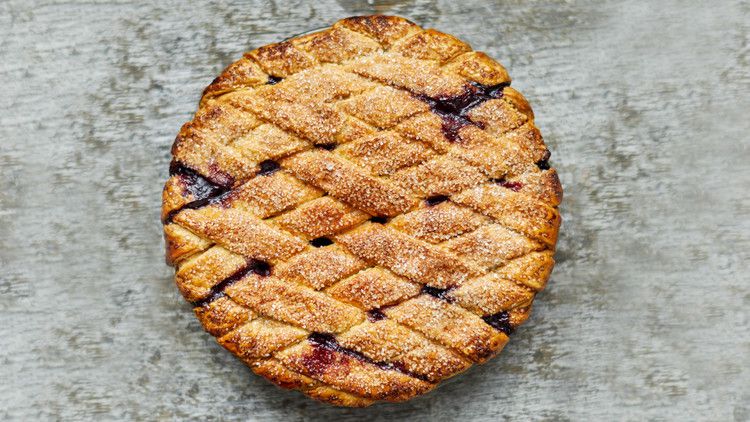blueberry lattice pie martha bakes