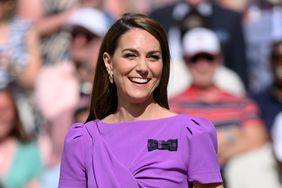 Princess Kate smiling at camera at Wimbledon appearance
