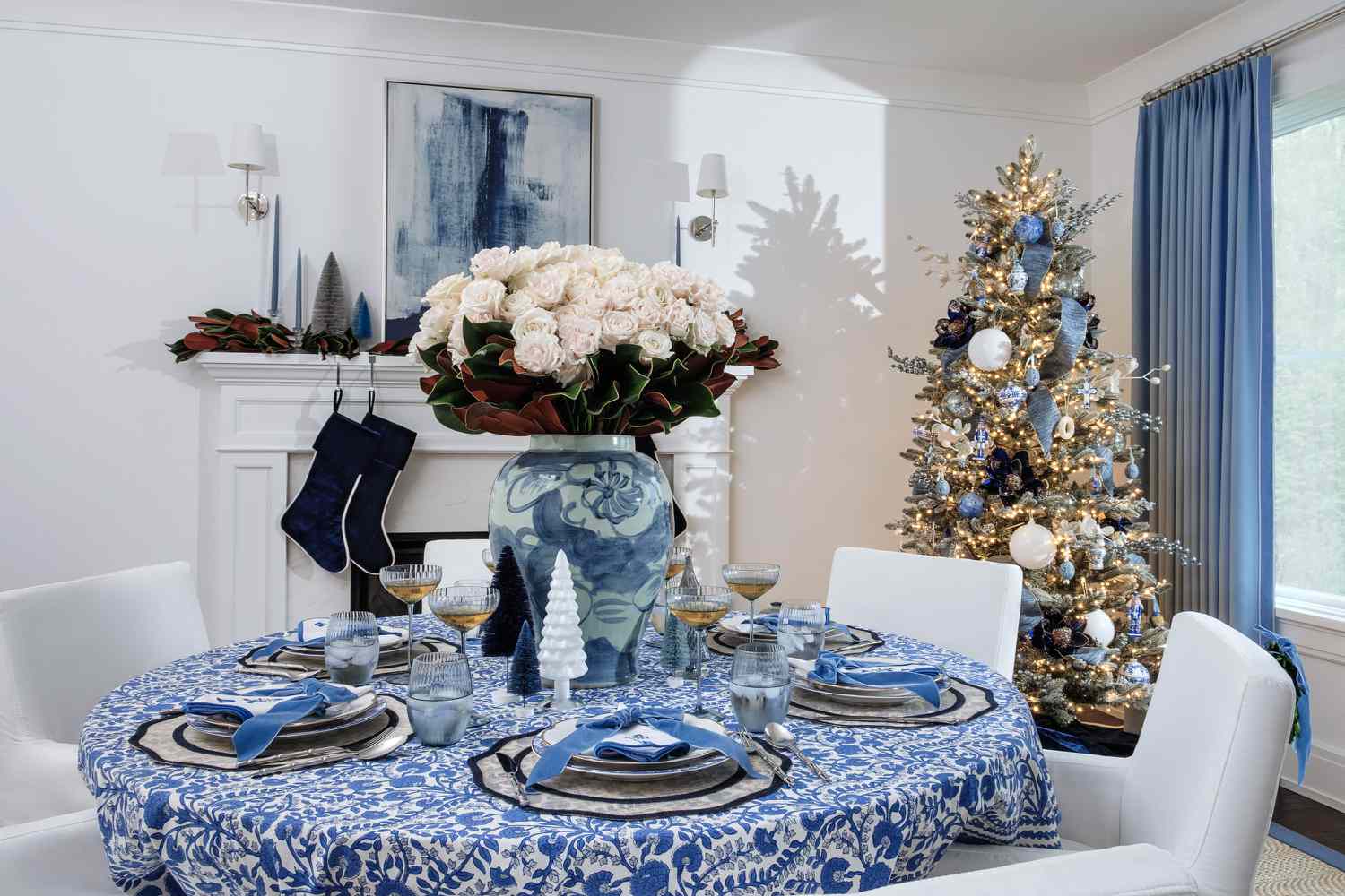 blue christmas color scheme 