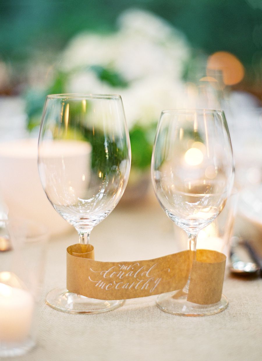 wedding place wine glasses
