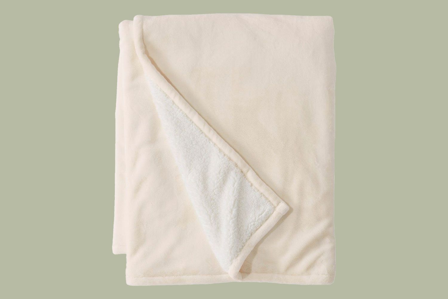 L.L. Bean plush sherpa throw blanket