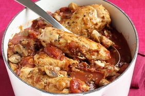 Chicken with Tomatoes and Mushrooms 