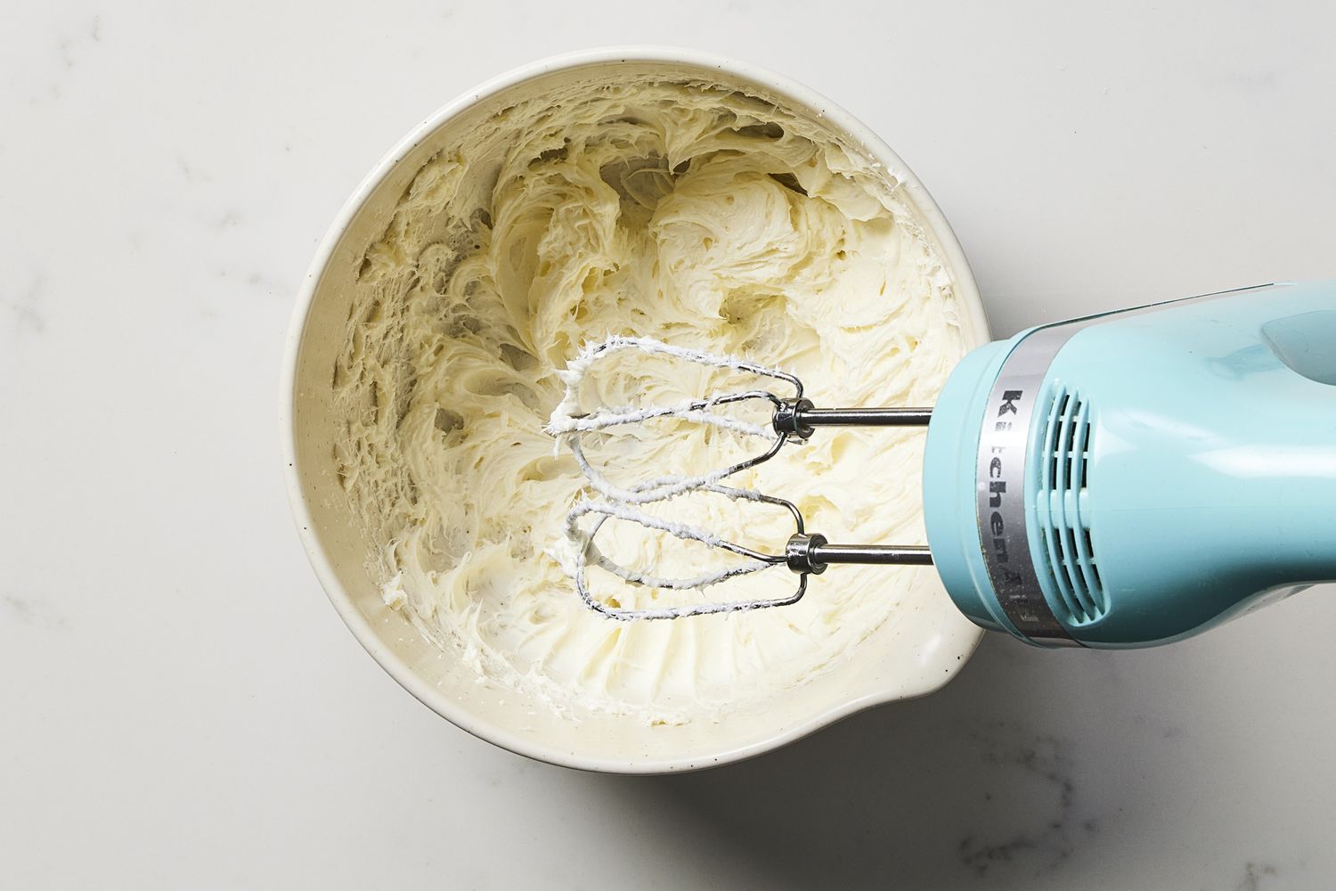 mixing cheese filling for cheese danish 