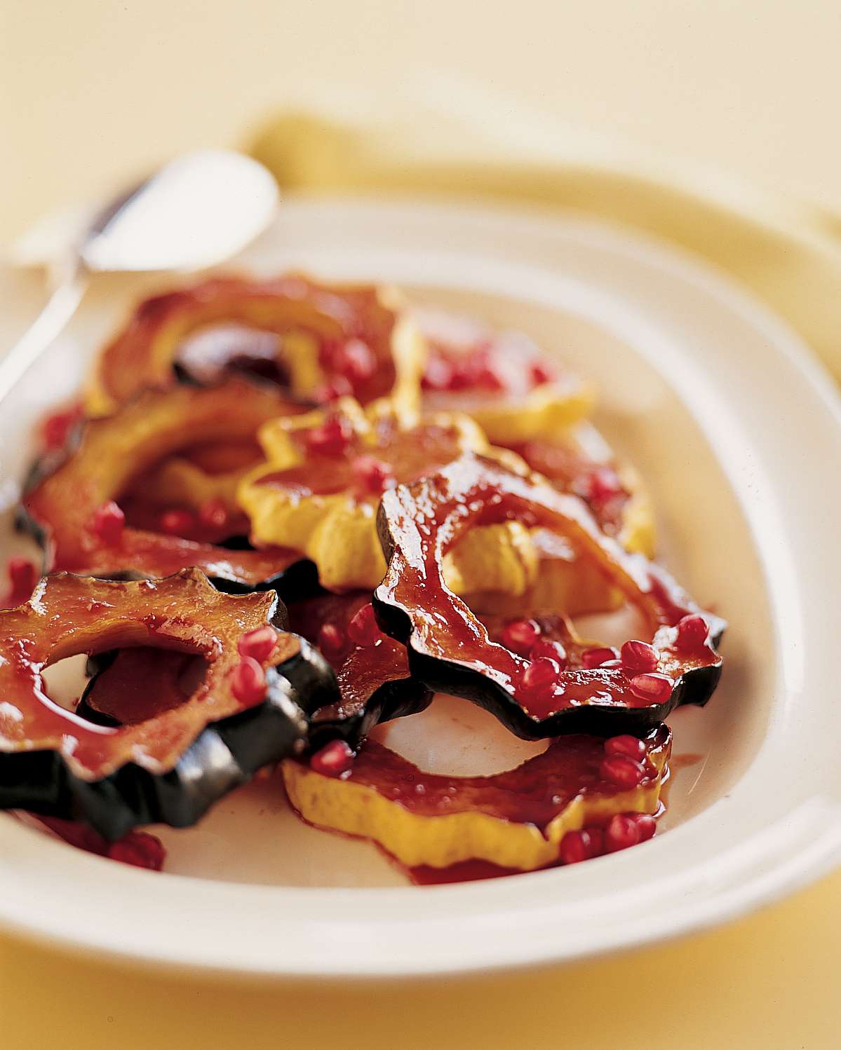 Roasted Acorn Squash with Pomegranate Glaze