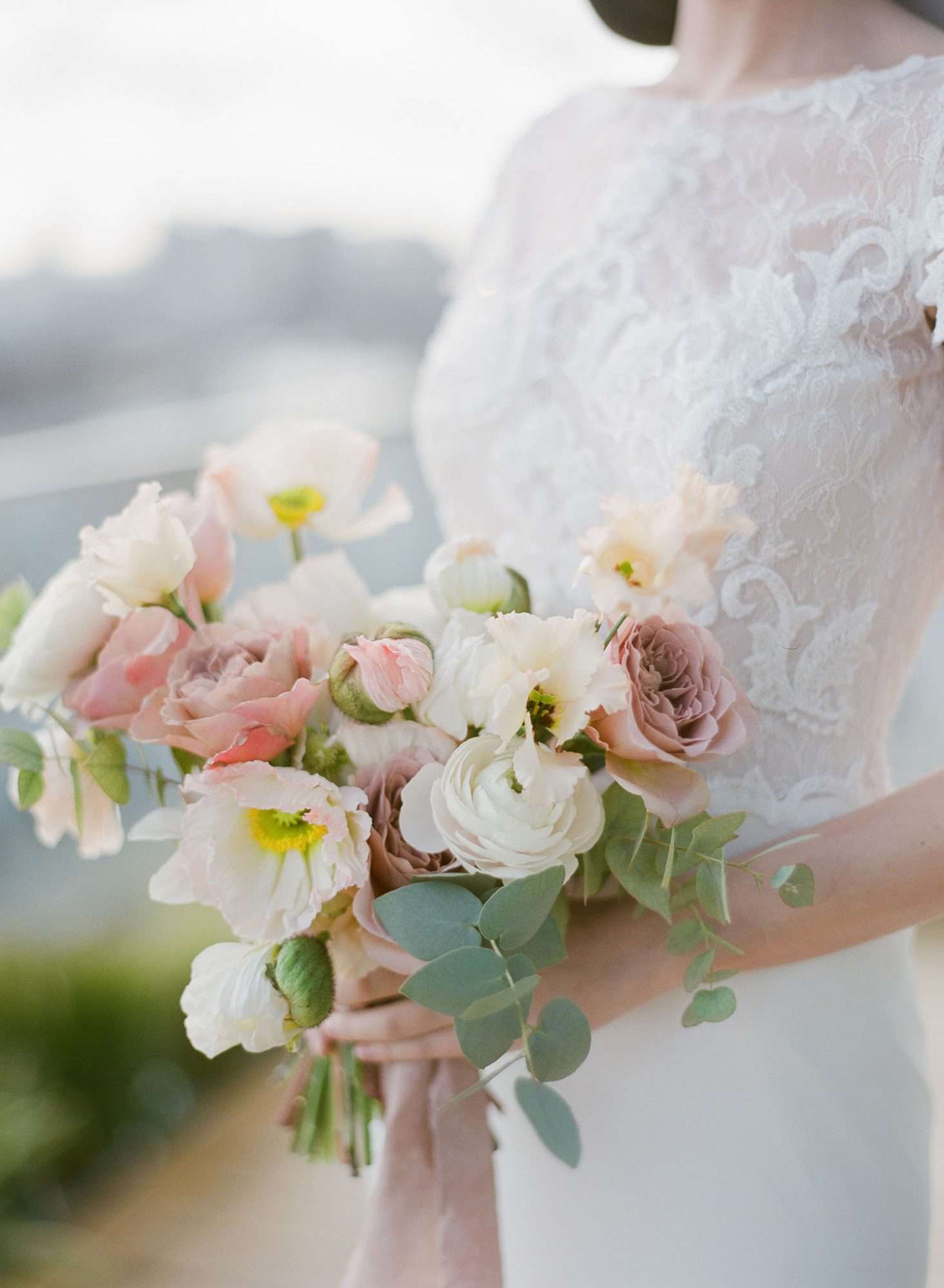 Petite Bouquet with Roses, Ranunculus, and Anemones