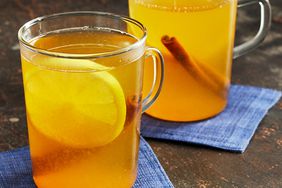 bourbon hot toddies with cinnamon and lemon