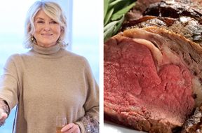 decorvow with a beverage prime rib roast displayed