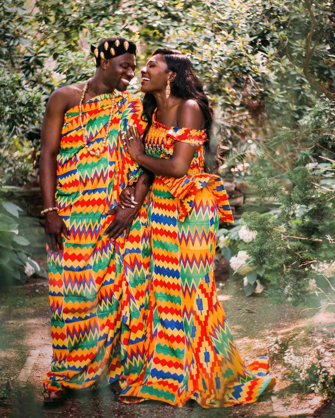 ghana bride and groom