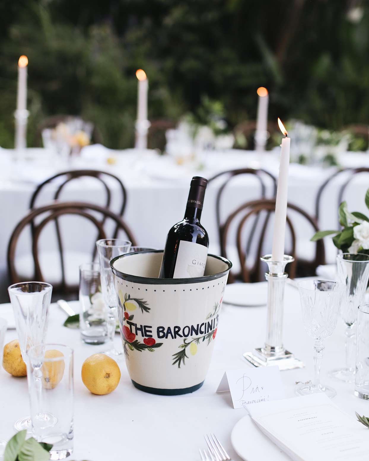 pia davide wedding personalized wine cooler