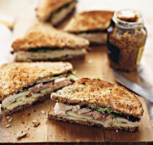 Turkey, Cheddar, and Green Apple Sandwich