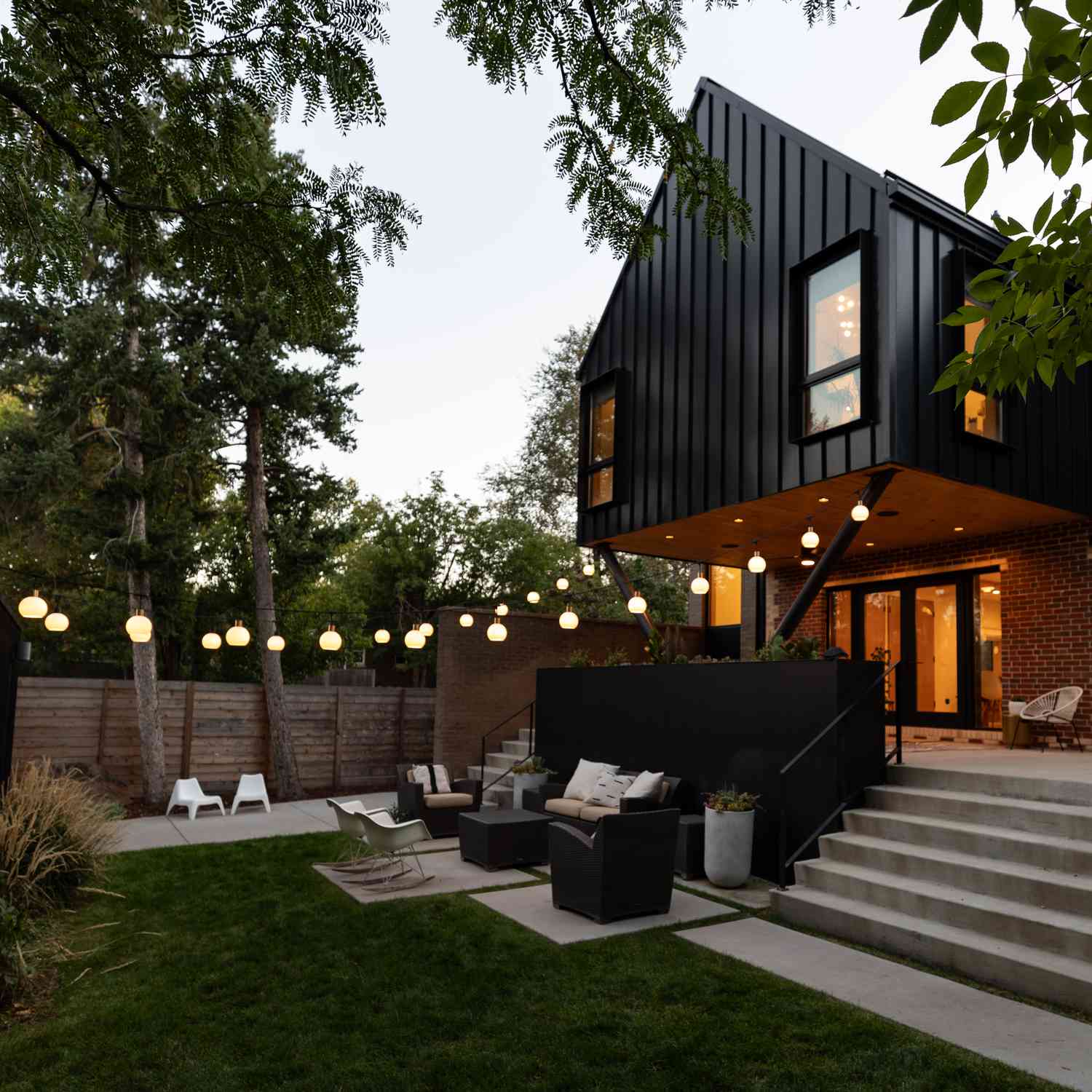 open v patio string lights