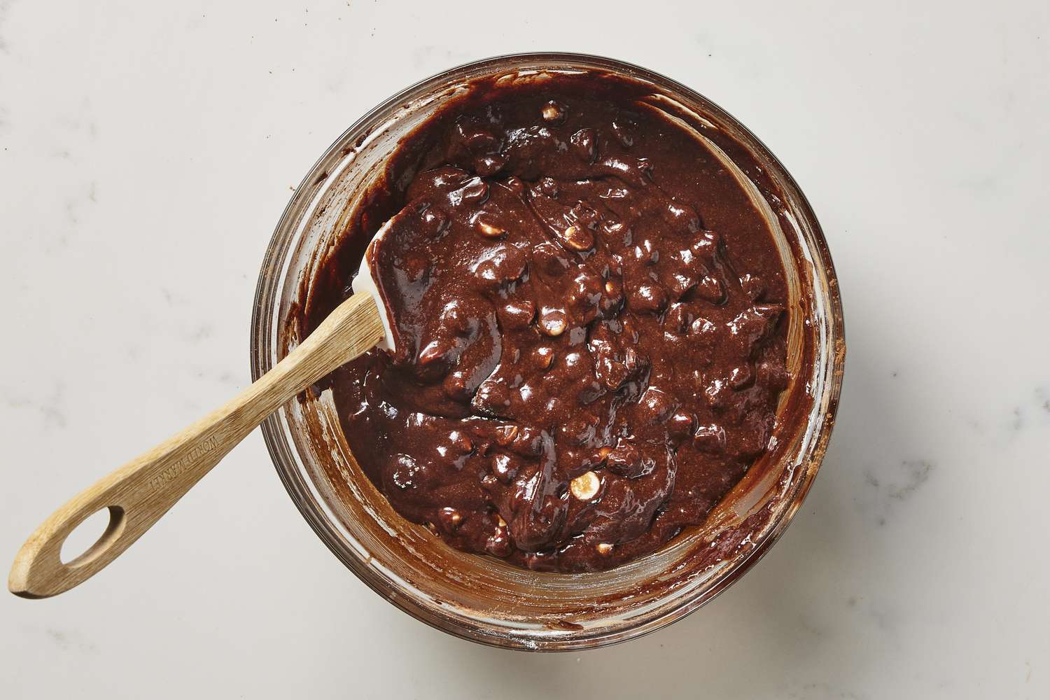 Batter for triple chocolate brownie cups