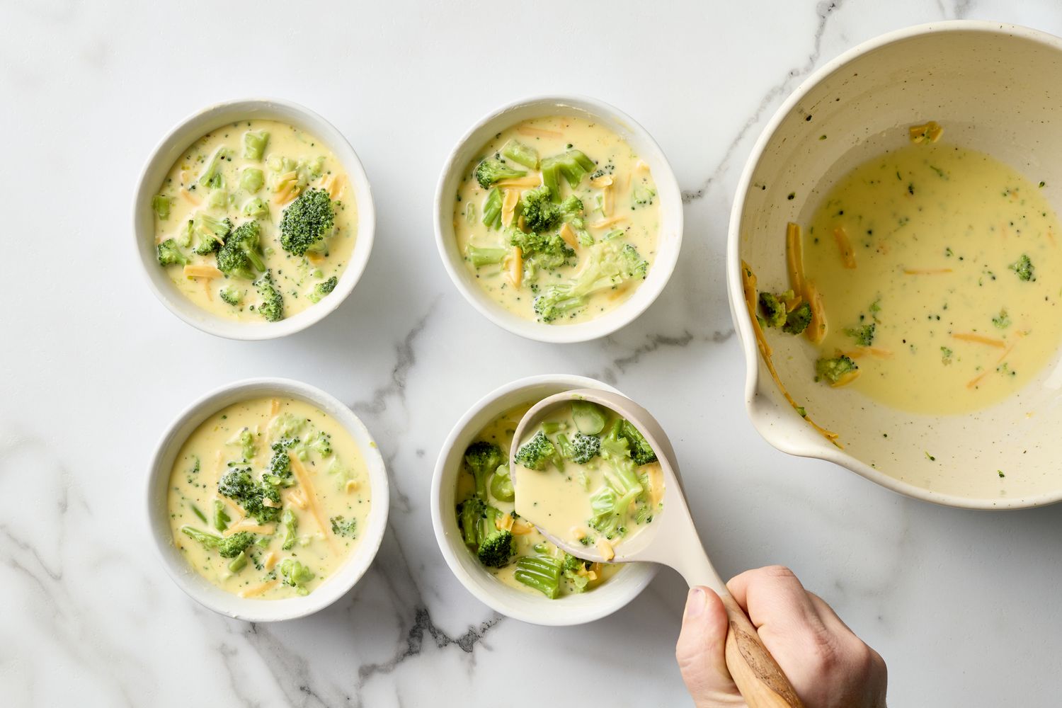 Crustless Broccoli Cheddar Quiches