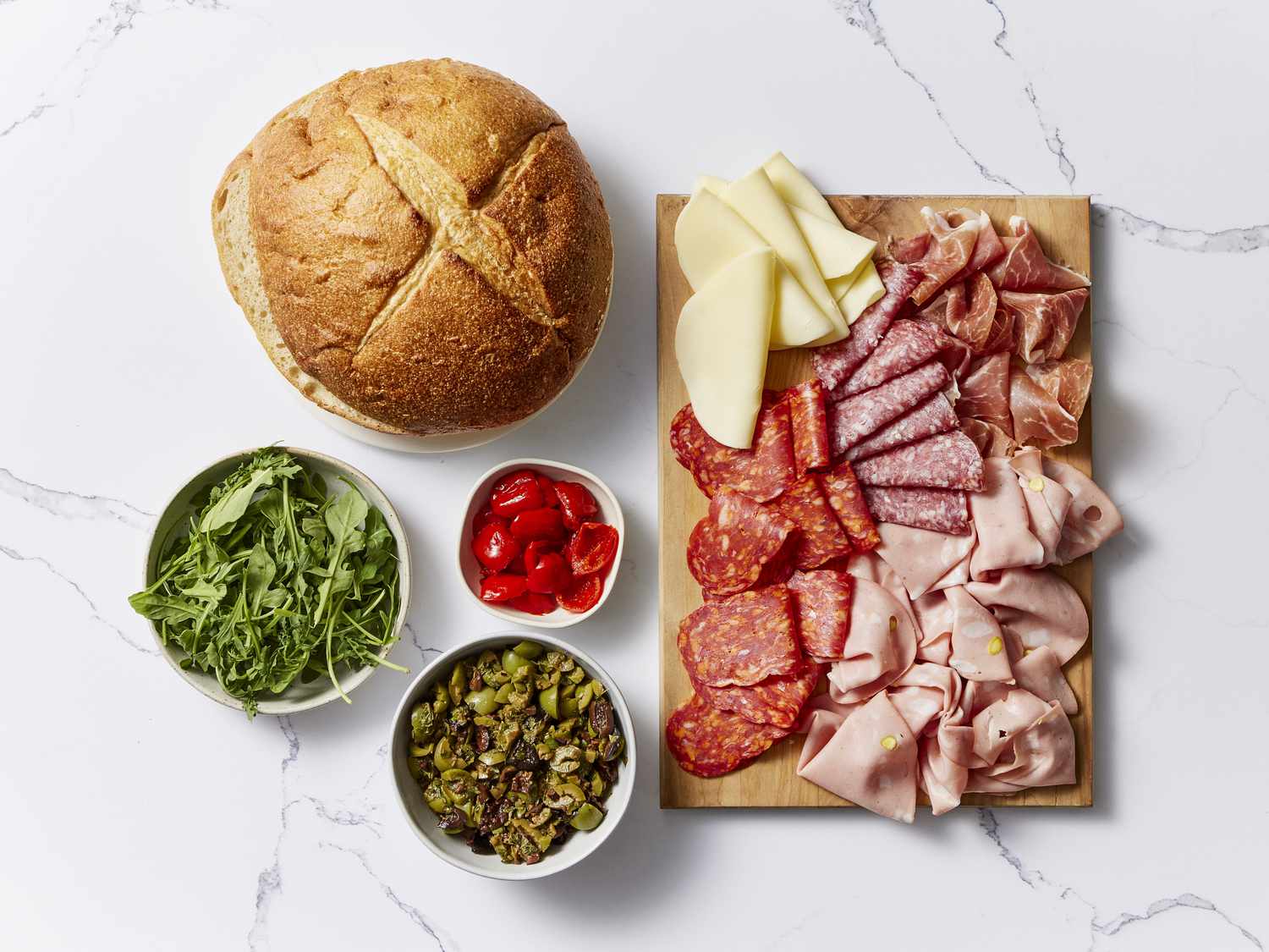 Muffaletta ingredients