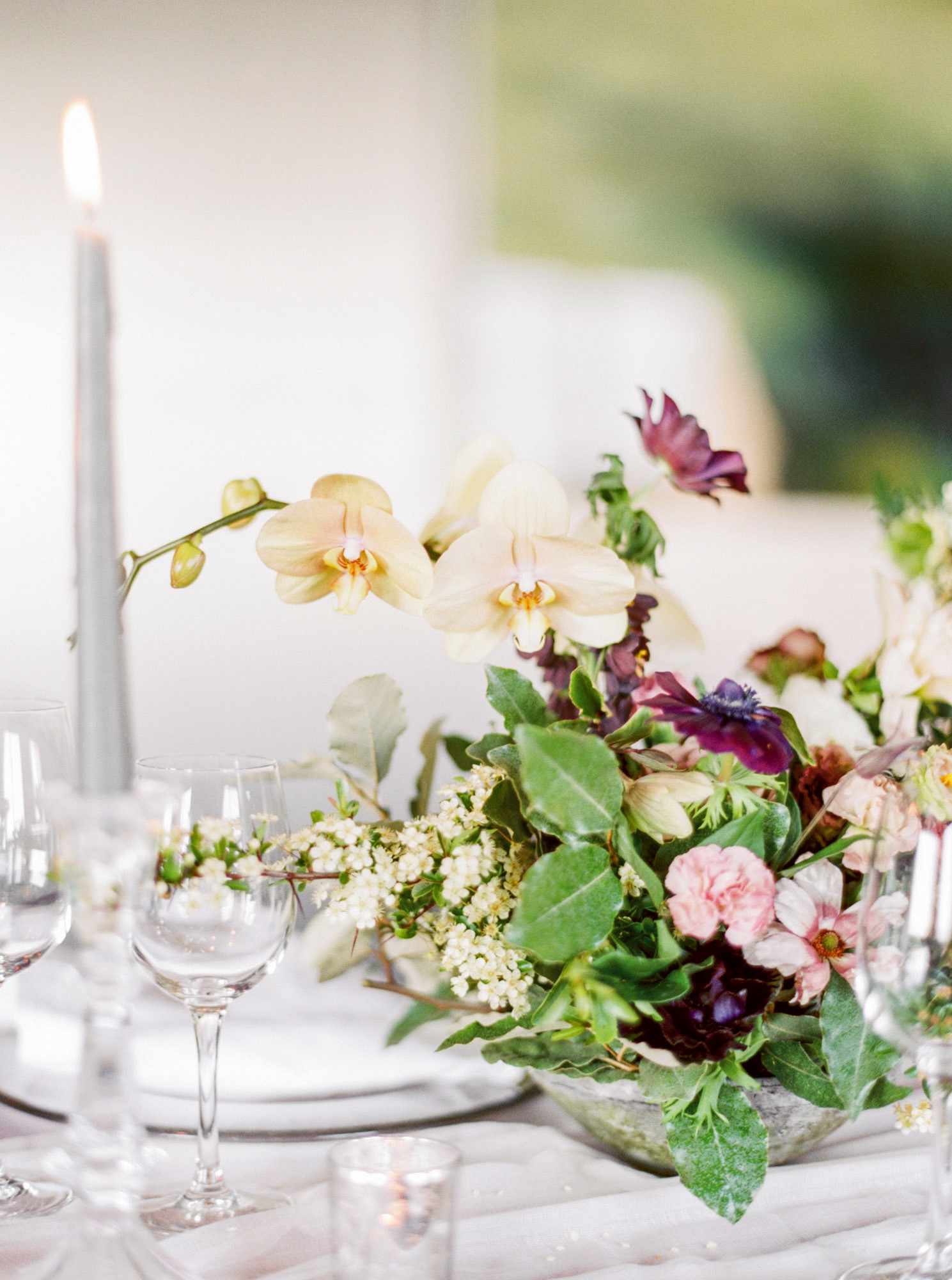 summer wedding centerpieces floral orchids