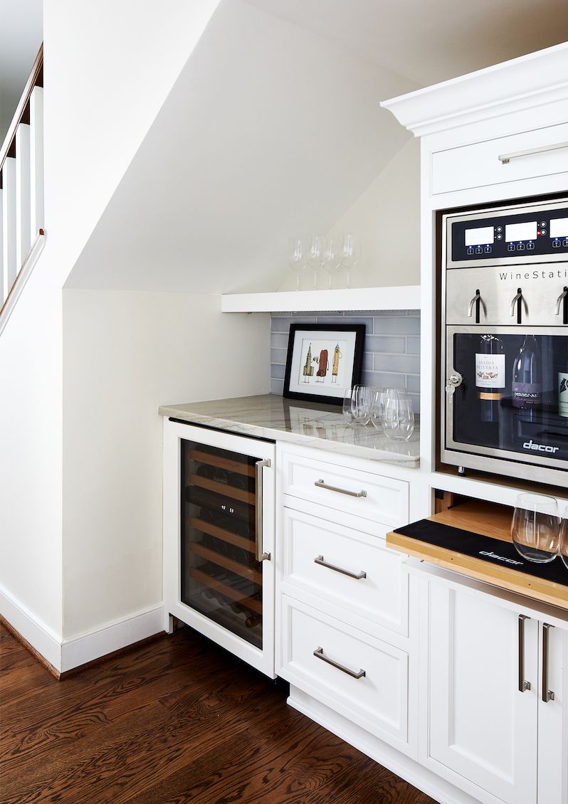 pantry organization wine station