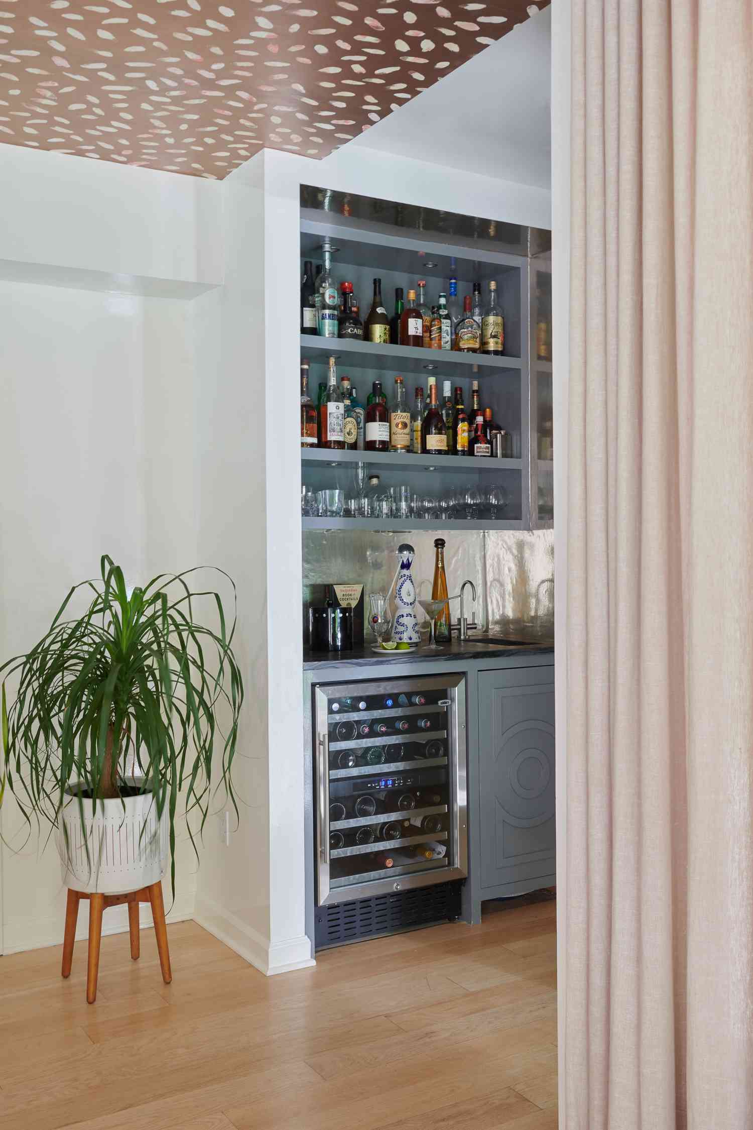 Sleek Gray Coffee & Wine Bar