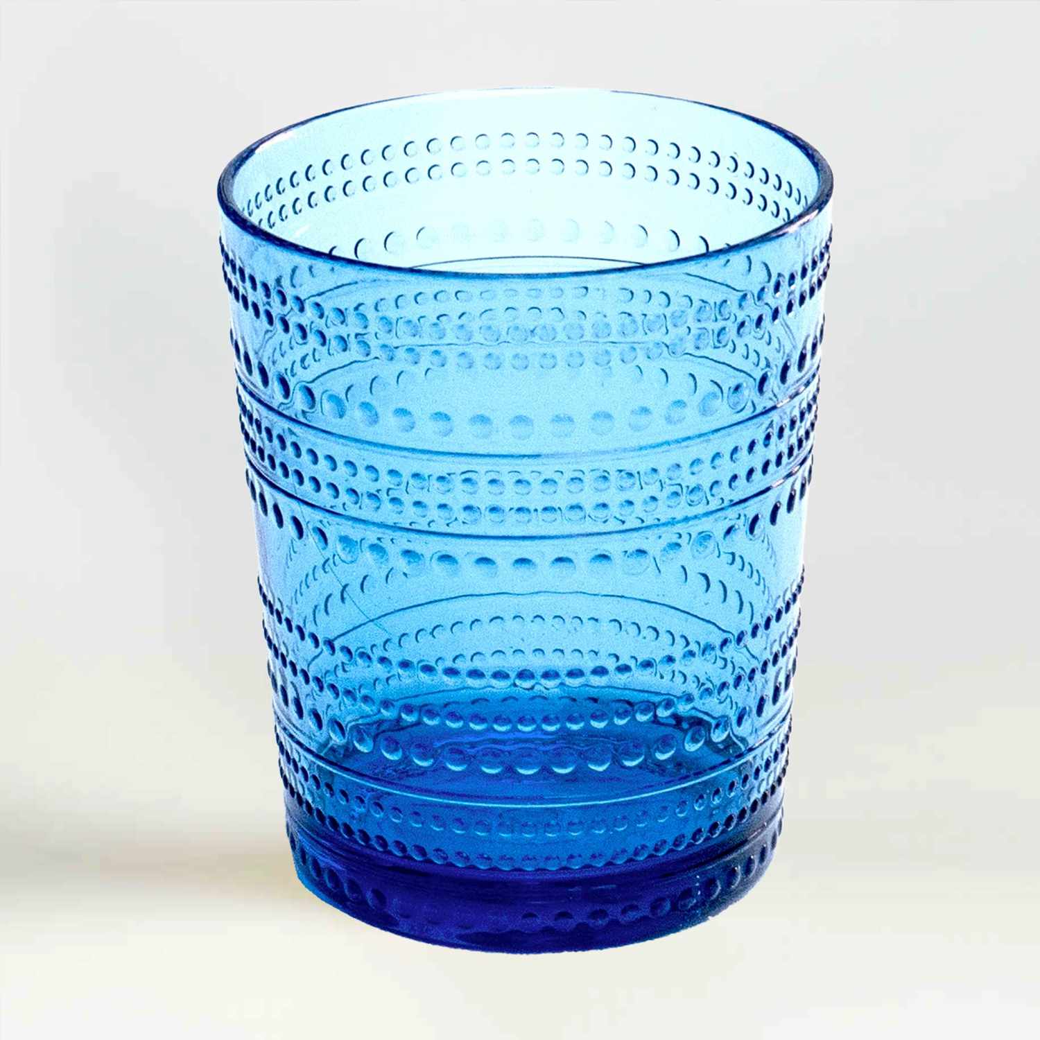 blue acrylic drinking glass