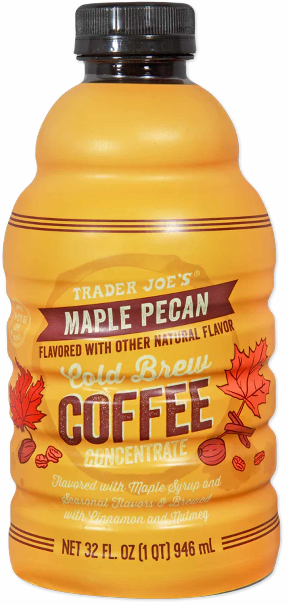 Trader Joes Maple Pecan Cold Brew Coffee bottle