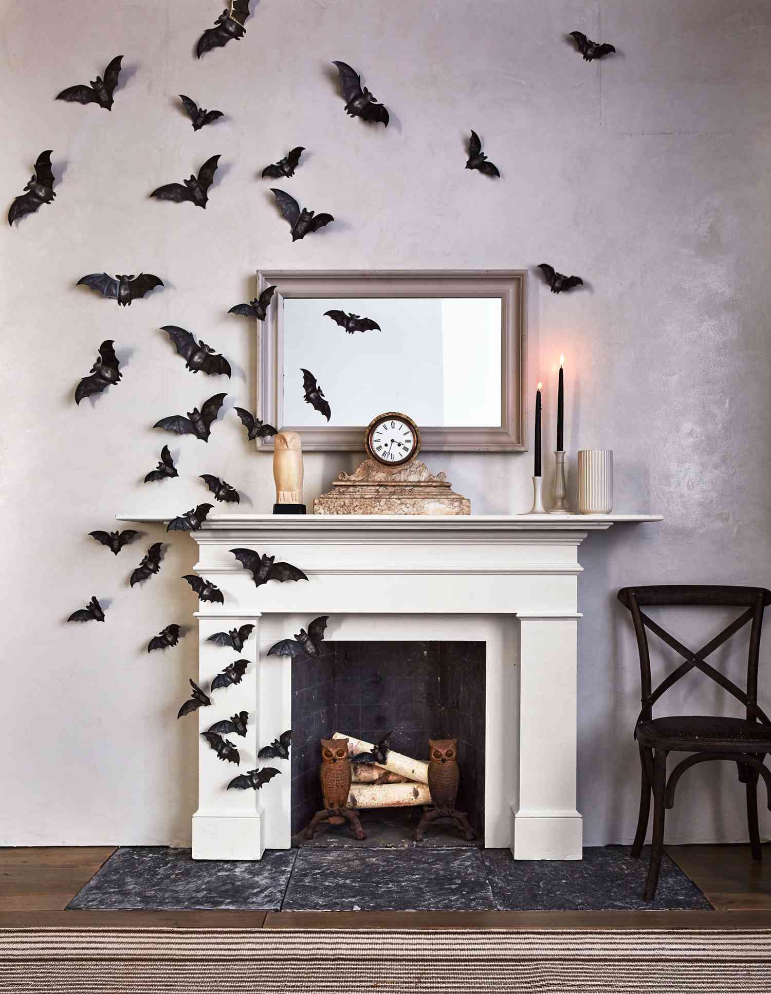 Plastic Bats at the Mantel