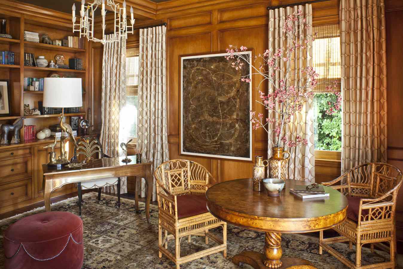 European Inspired home library