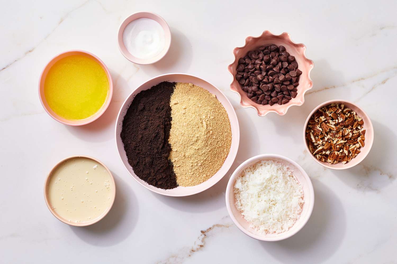 Ingredients for Chocolate-Coconut Bars