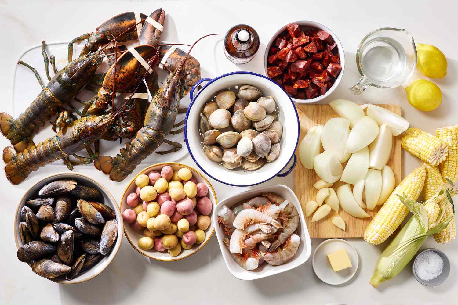 Stovetop Clambake Ingredients