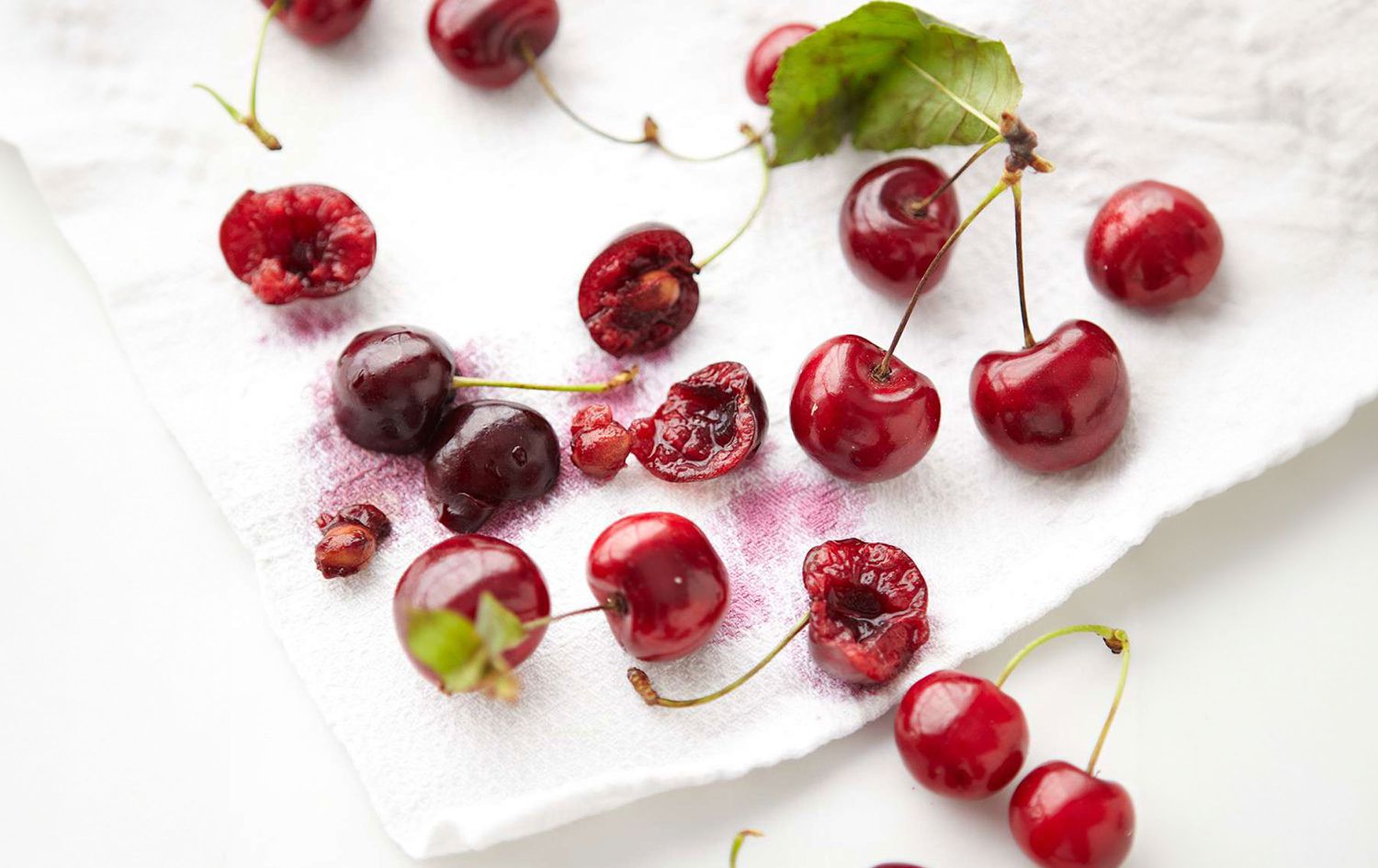 Pitting cherries