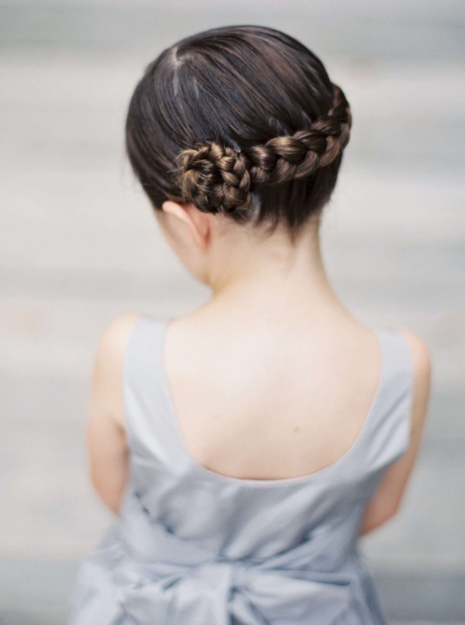 Flower Girl Hairstyle Braid Flower
