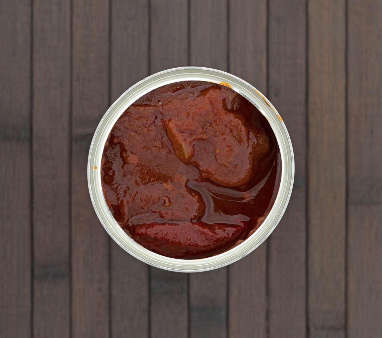Opened can of chipotle peppers