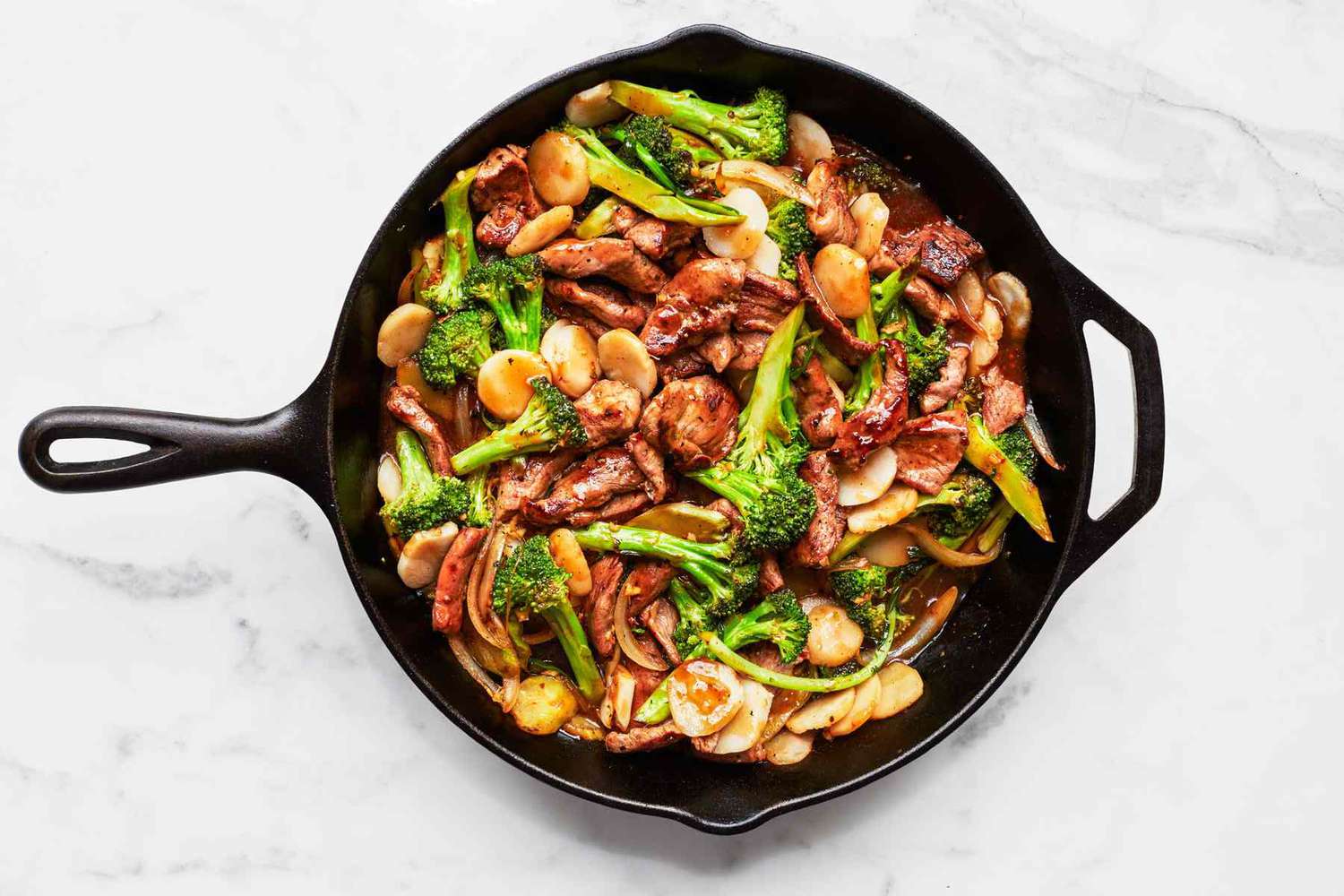 pork-and-broccoli stir-fry