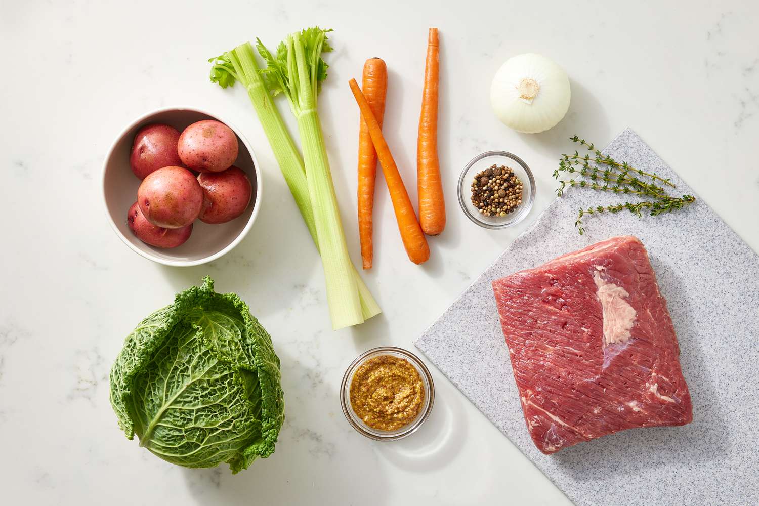 Slow-Cooker Corned Beef and Cabbage ingredients