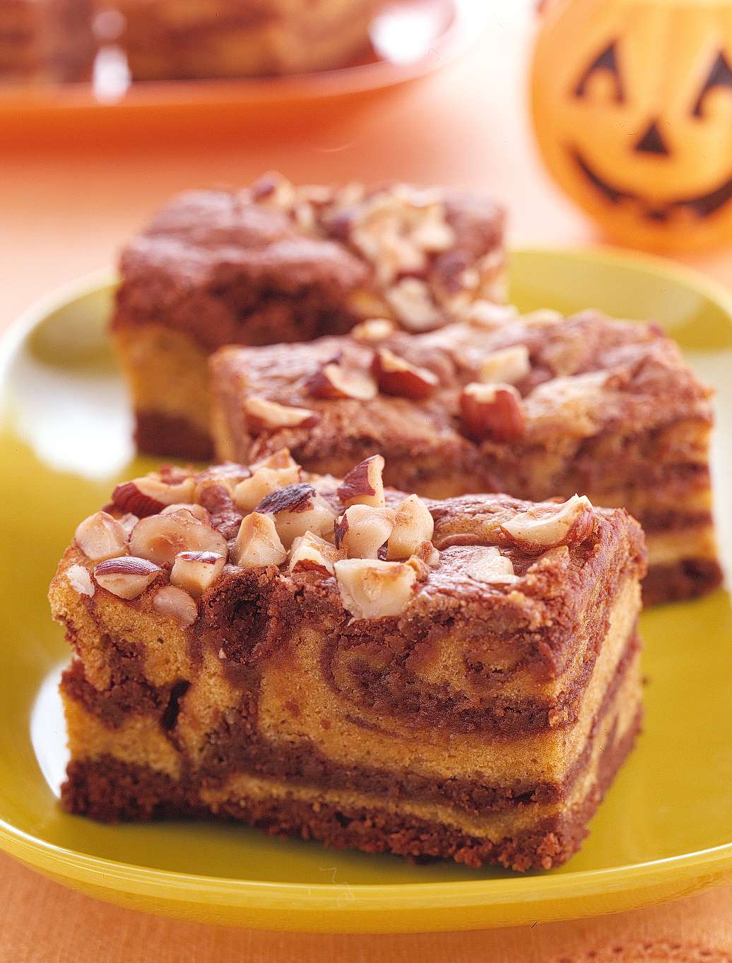 Pumpkin-Swirl Brownies