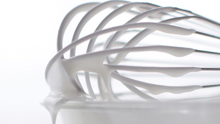 royal icing with whisk